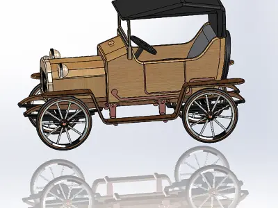 Retro car Le Zebre 3D print model purchase