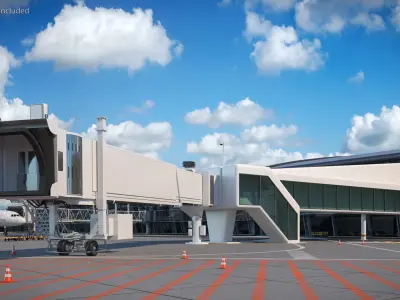  Passenger Boarding Bridge Extended 