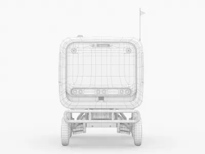 Delivery Robot in Outdoor by Segway E1 3D model