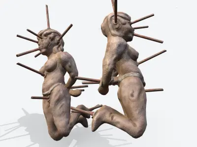 Roman Voodoo Doll Low-poly 3D model