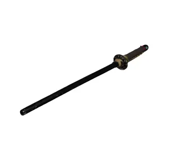 Japanese Tanto Short Sword Scabbard Low-poly 3D model