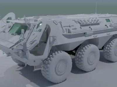 TPz Fuchs - Armored Personnel Carrier 3D model