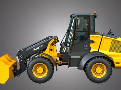 326 P-Tier Compact Wheel Loader - Bucket 3D model