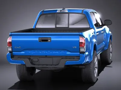 Toyota Tacoma Double Cab 2018 VRAY 3D model