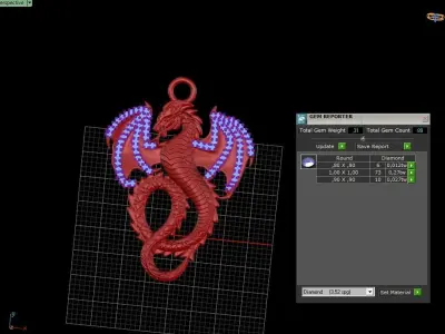 Dragon pandant 3D model
