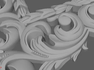 2 mirror 3d model for cnc machines 3D model