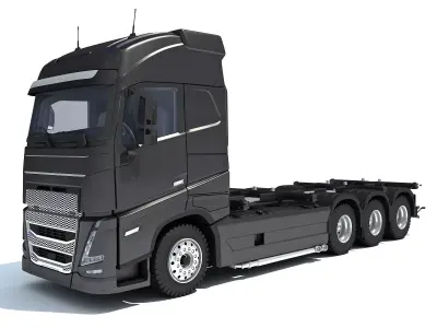 Generic Semi Truck 3D model 2