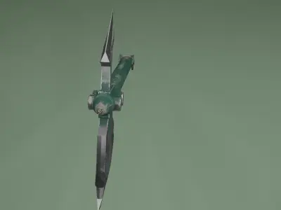 Survivalists axe PBR Low-Poly Game READY -3 Low-poly 3D model