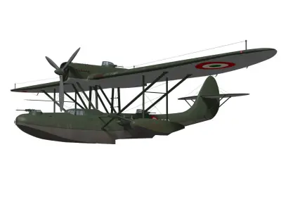 CANT Z501 Gabbiano 3D model buy