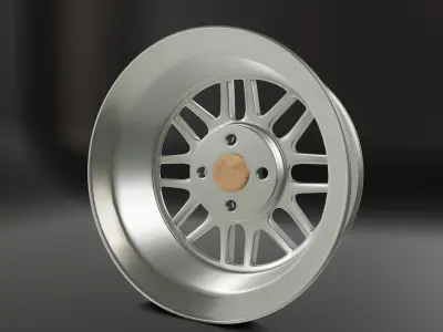 Modulo Alloy Wheel Low-poly 3D model