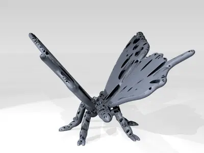 Butterfly Dust Voronoi 3D model