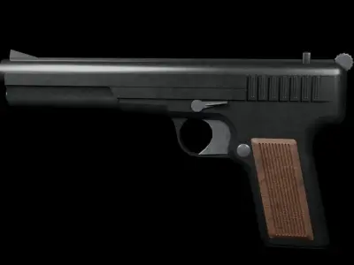 Gun model inspired by Tokarev TT-33 3D model