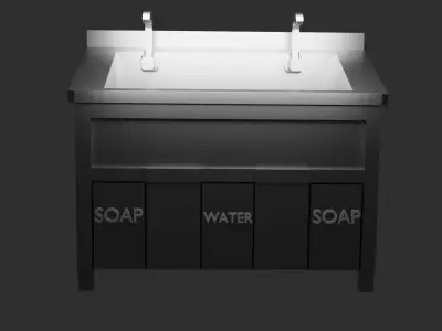Doctor Sink Low-poly 3D model