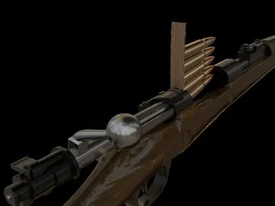 kar98k world war ii rifle 3D model