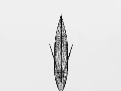 Crystal Catfish Low-poly 3D model
