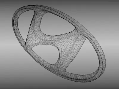 hyundai logo 3D model from CGTrader