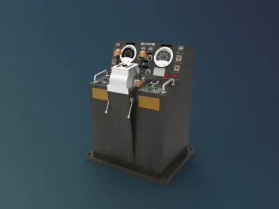 control navigation ship 3D model