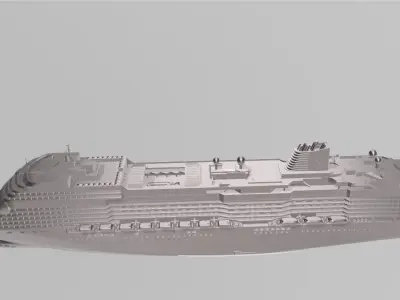 MS Rotterdam Holland Americas brand new cruise ship 2021 3D print model