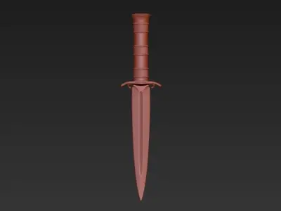 Dagger Sword Blade Cinematic Low-poly 3D model