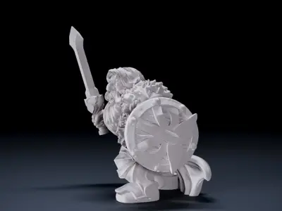 warrior goblin 2 3D print model