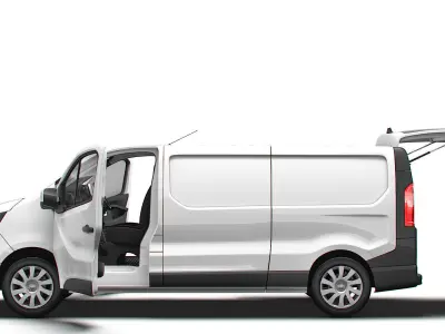 Renault Trafic Van L2H1 Tailgate HQInterior 2024 3D model