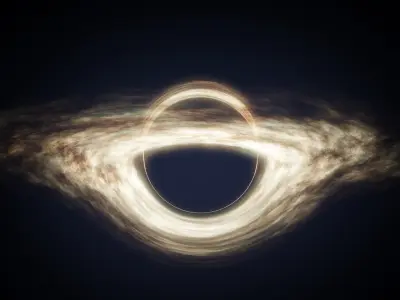  Gargantua Black Hole Accretion Disk Animated For Blender 