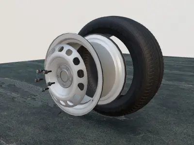 Steel Wheels 3D model