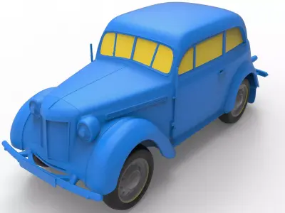 Opel Kadett 1938 Classic Car 3D print model