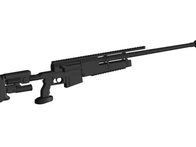 PGM 338 sniper rifle 3D model