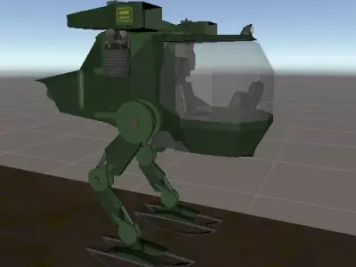 Basic Standard Mech Free low-poly 3D model