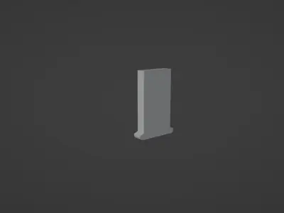 Lowpoly Desert Eagle 3d model Low-poly 3D model