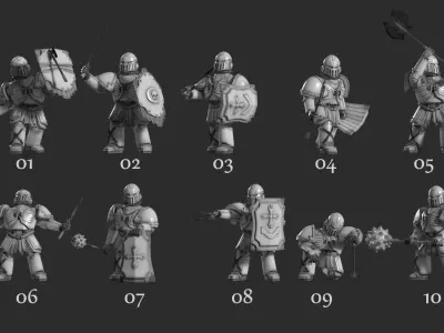 Royal infantry 01 3D print model purchase