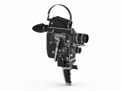 Paillard Bolex H16 Triple Lens Camera 3D model