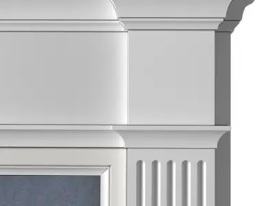 Modern fireplace in classic style Art Deco 3D model purchase