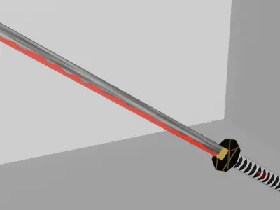  Katana Samurai 3D model
