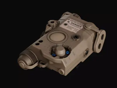 LA-5 PEQ15 Laser Low-poly 3D model