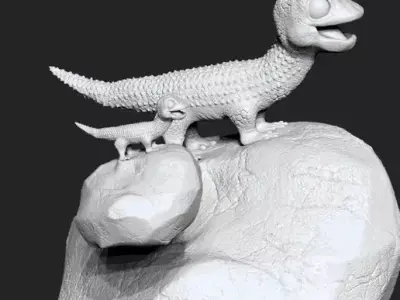 cute dinosaur 3D print model