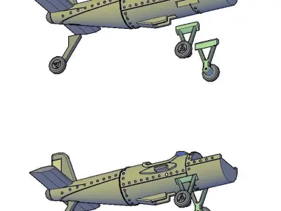 WARRIOR PLANE 3D print model