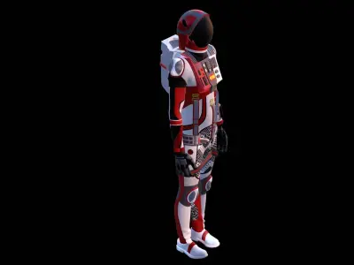 Astronaut Spacesuit Spain 3D model