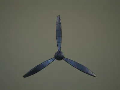 Propeller Low-Poly Low-poly 3D model