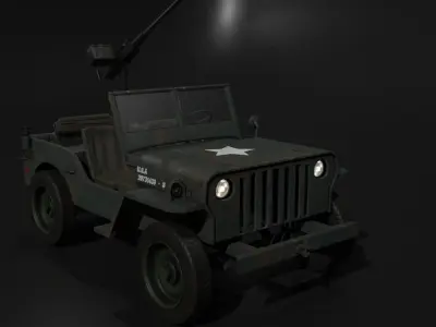 jeep millitary 3D model