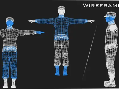 Military Character - Jason  Low-poly 3D model
