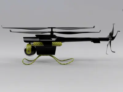 Drone helicopter 3D model