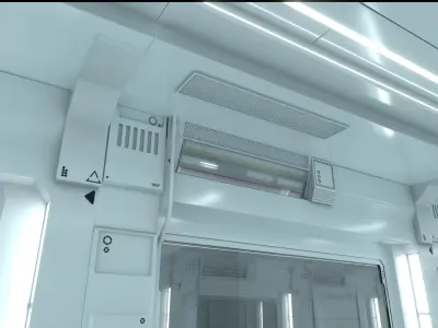  Sci-Fi Futuristic Corridor Modular 