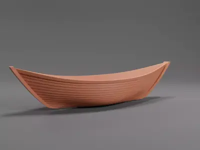 Boat Planter 3D print model