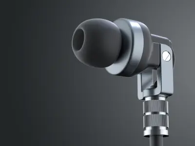 In Ear Headphones Low-Poly  Free low-poly 3D model