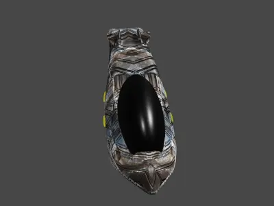 spaceship hunter Low-poly 3D model