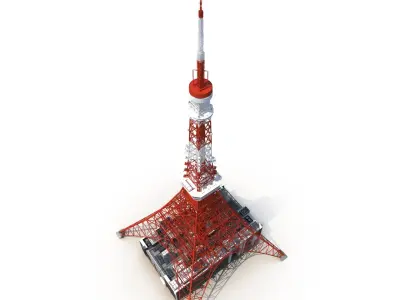 Tokyo Tower 3D model buy