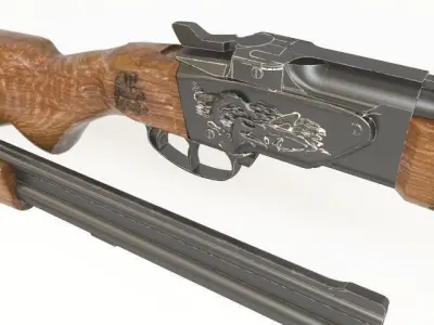 12gauge single  barrel 3D model
