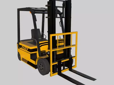 Industrial Forklift Low-poly 3D model buy